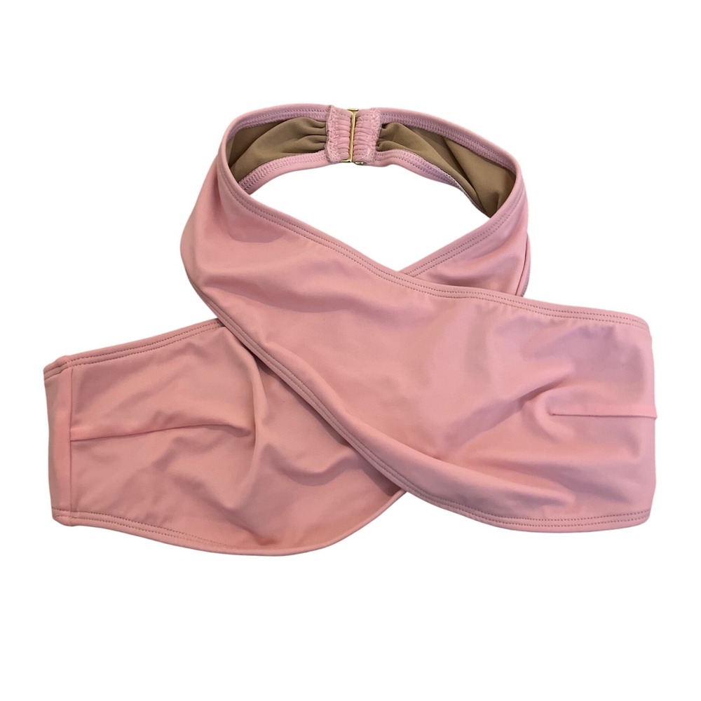 Bissy Swim Pink Bikini Set Medium 3‎ Piece Bathing Suit Two Tops One Bottom - Picture 3 of 10